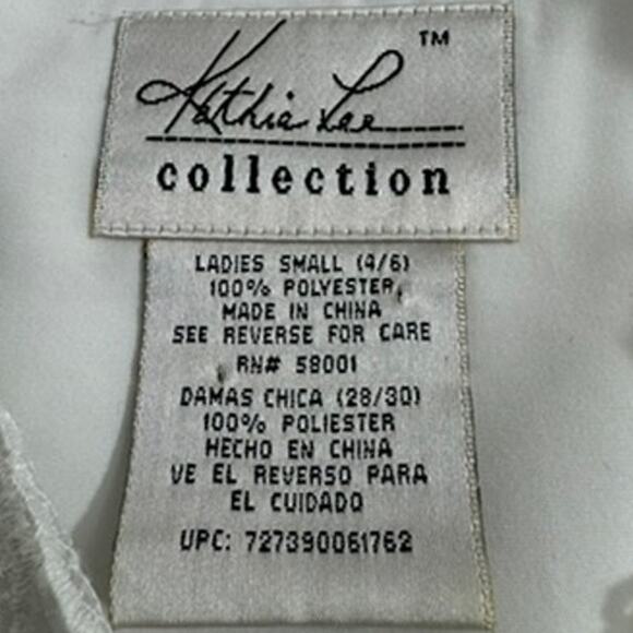 "KATHIE LEE" Vintage,Lacy,Sheer,Button Blouse,Angel,Pure,Cottage Core,Feminine - Picture 9 of 11